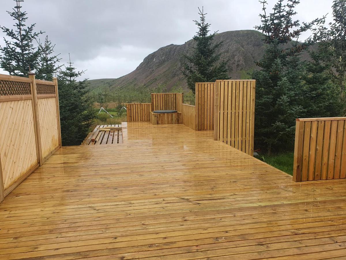 Golden Circle Cabin, Hot Tub Villa Geysir Bagian luar foto
